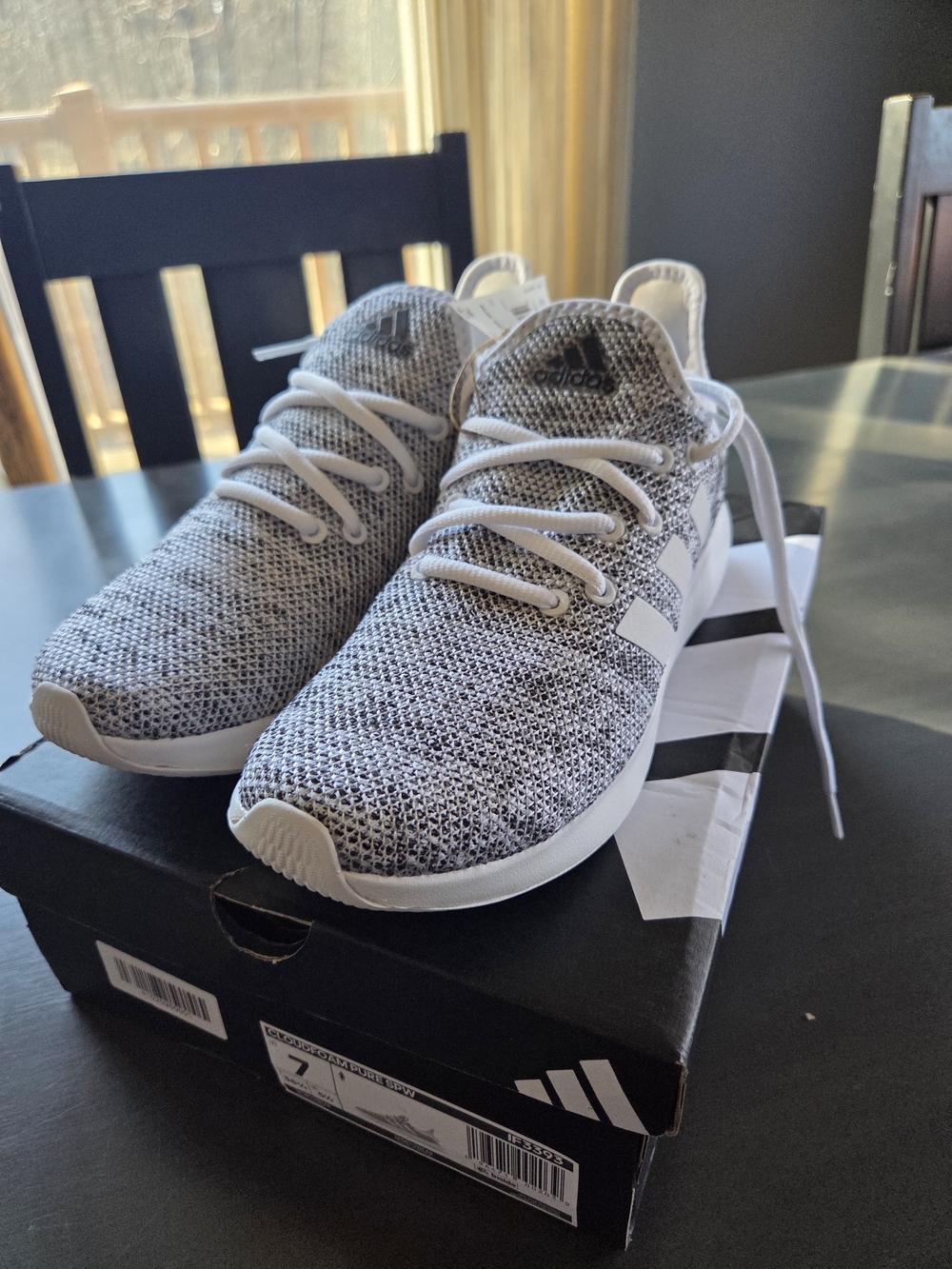 Adidas Women’s Lightweight Knit Runner - White/Grey